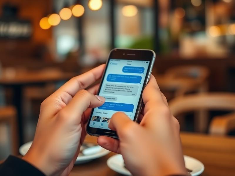 Cliente compartiendo el enlace de la tienda desde su teléfono